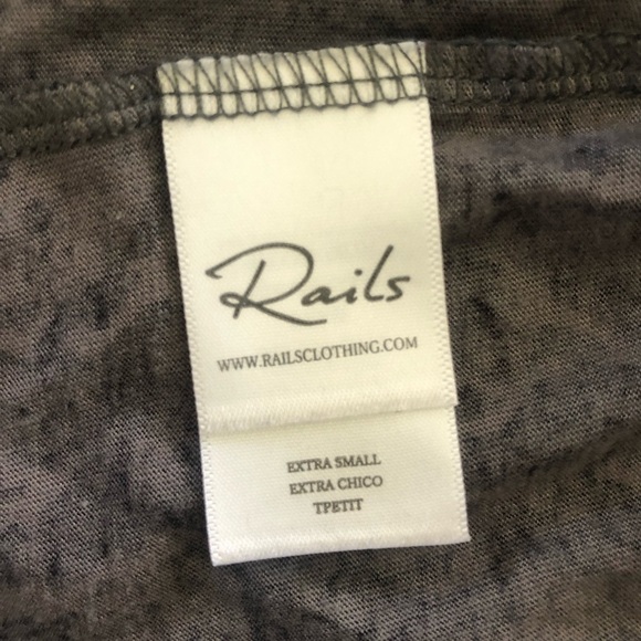 Rails Sami Snakeskin Print Modal V-Neck Long-Sleeve Top Size XS - Picture 11 of 11